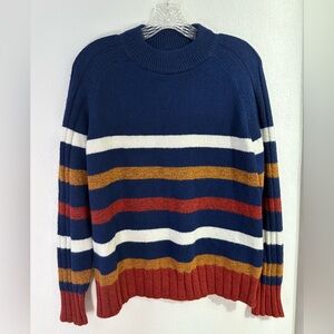 St. John's Bay Multicolor Striped Crewneck Sweater